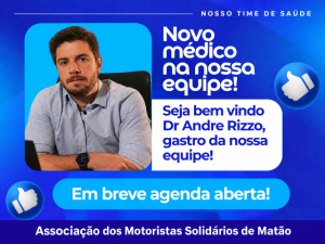 A Associação dos Motorista de Matão, faz nova parceria agora com médico (gastroenterologista)