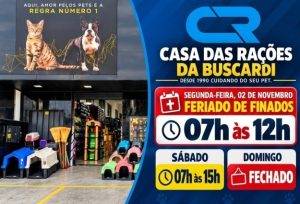 Casa das Rações da Buscardi: Horário especial para o feriado de finados