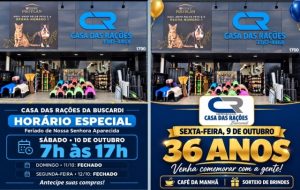 Café da manhã na Casa das Rações da Buscardi sexta-feira (09/10) – Horário especial para o feriado de (12/10)