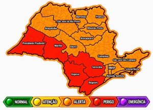 Alerta da Defesa Civil do Estado de São Paulo